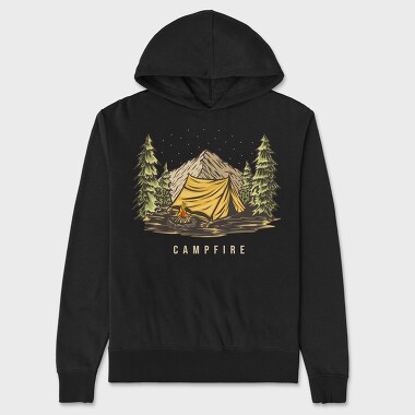 Campfire 3, Hanorac Oversize Barbati (Unisex)