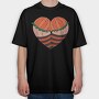Pumpkin Patch Heart, Tricou Oversize Barbati (Unisex)
