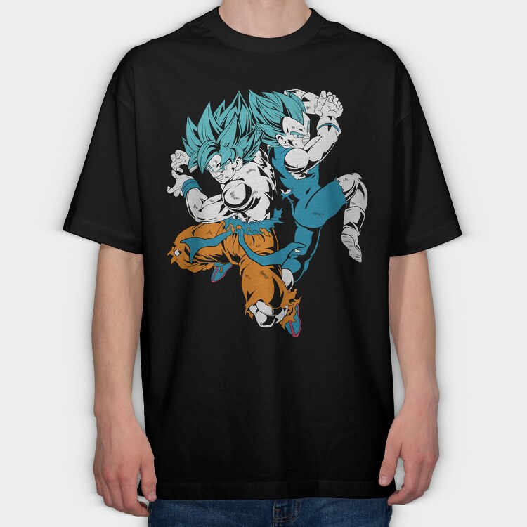 Super Saiyan Burst, Tricou Oversize Barbati (Unisex)