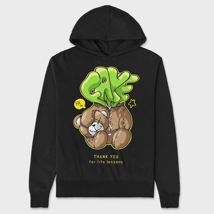 Fake Teddy Bear, Hanorac Oversize Barbati (Unisex)