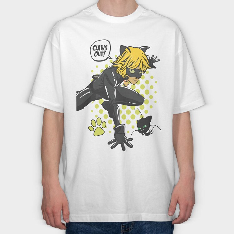 Catwoman Claws Out, Tricou Oversize Barbati (Unisex)