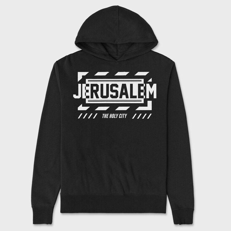 Jerusalem, Hanorac Oversize Barbati (Unisex)