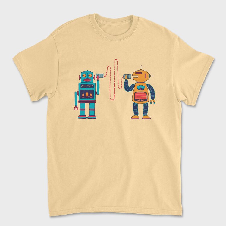 Robots Walkie Talkie, Tricou Barbati (Unisex)