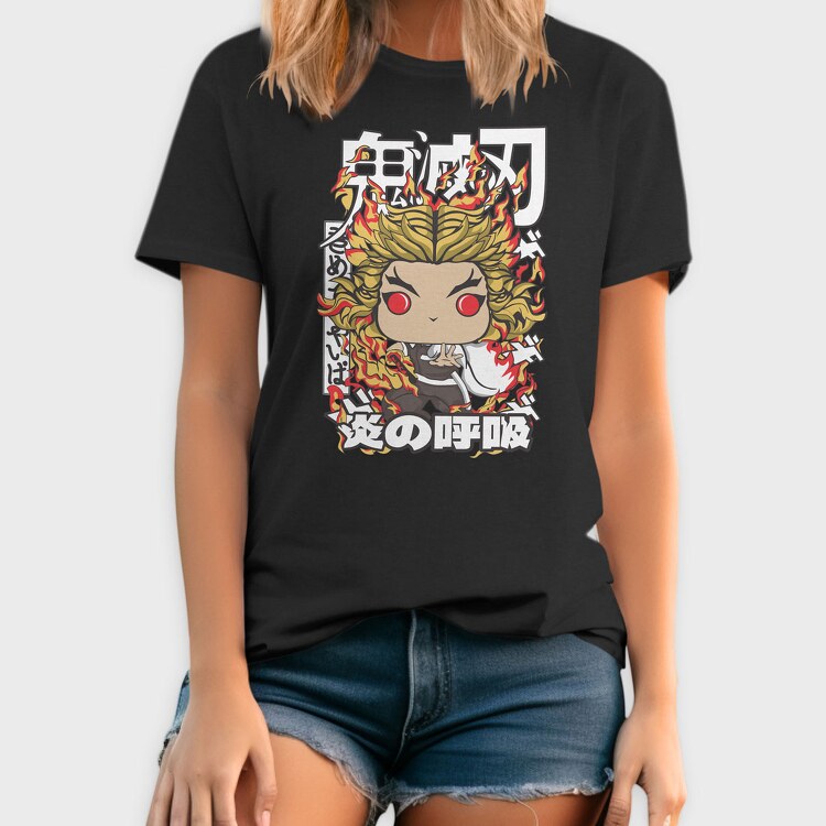 Funko Demon Slayer Kyojuro Rengoku, Tricou Barbati (Unisex)