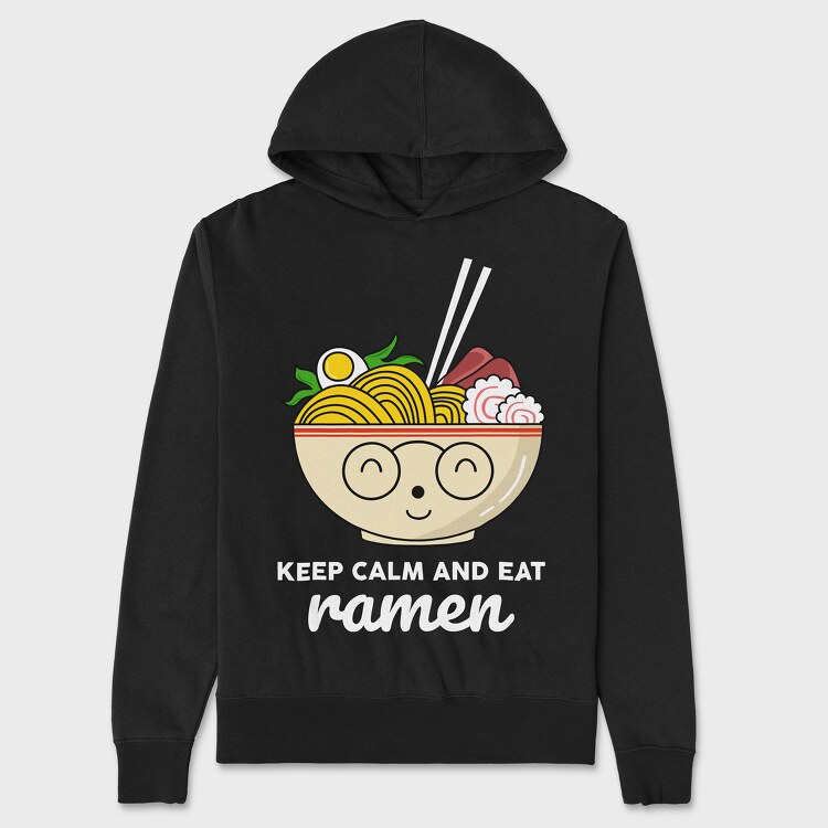 Keep Calm and Eat Ramen, Hanorac Oversize Barbati (Unisex)