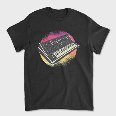 Tricou Barbati (Unisex), Synthesizer Retro