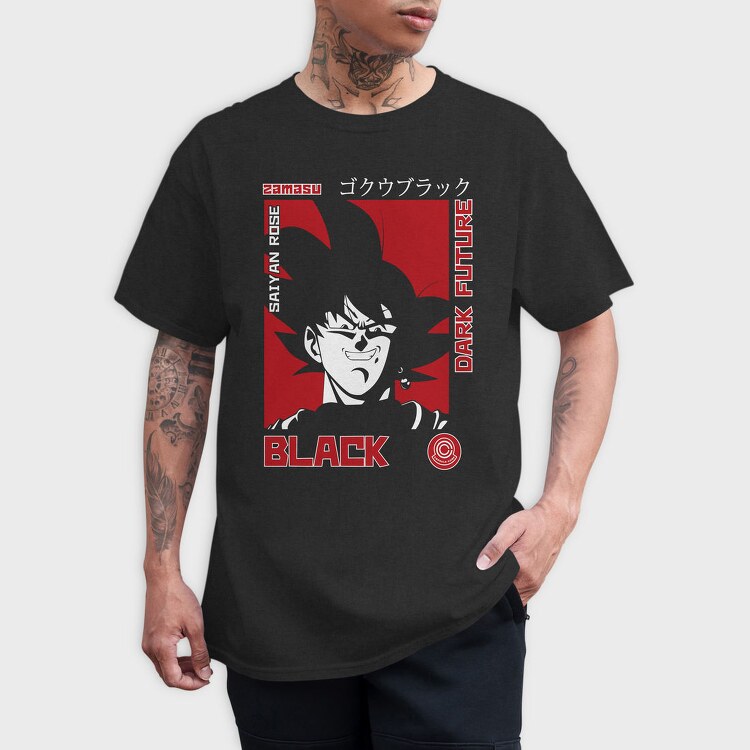 Dark Future Black, Tricou Barbati (Unisex)
