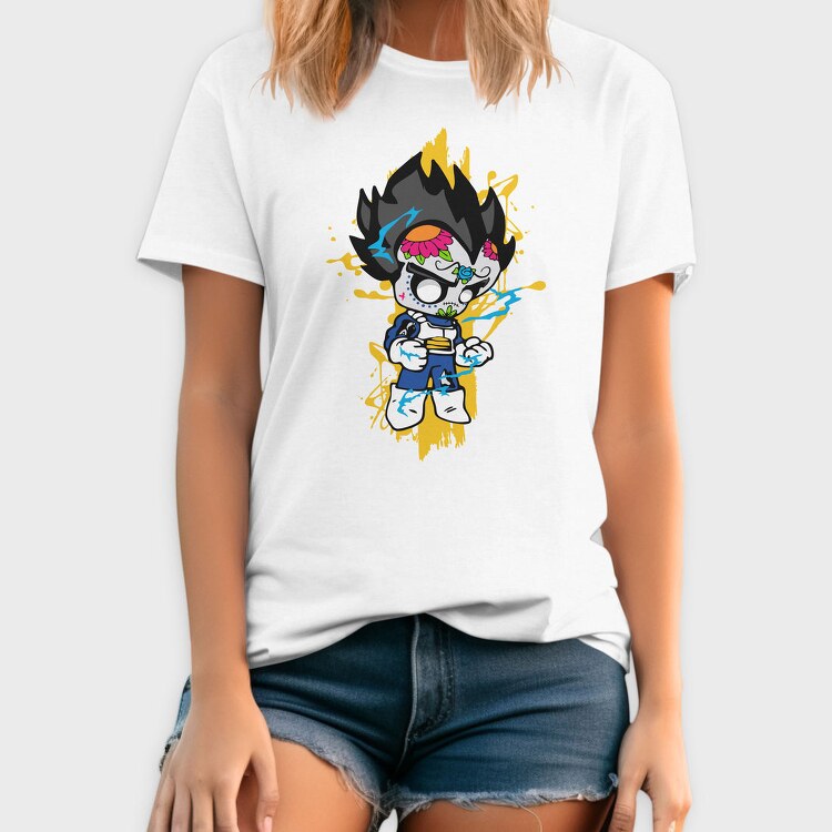 Day Of The Dead Vegeta, Tricou Barbati (Unisex)