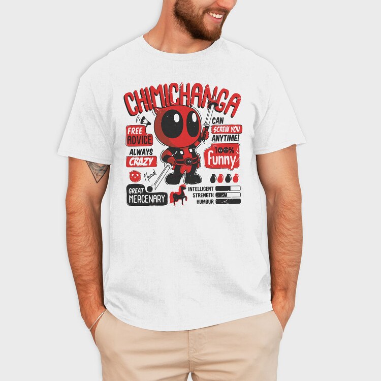 Deadpool Chibi Advice, Tricou Barbati (Unisex)