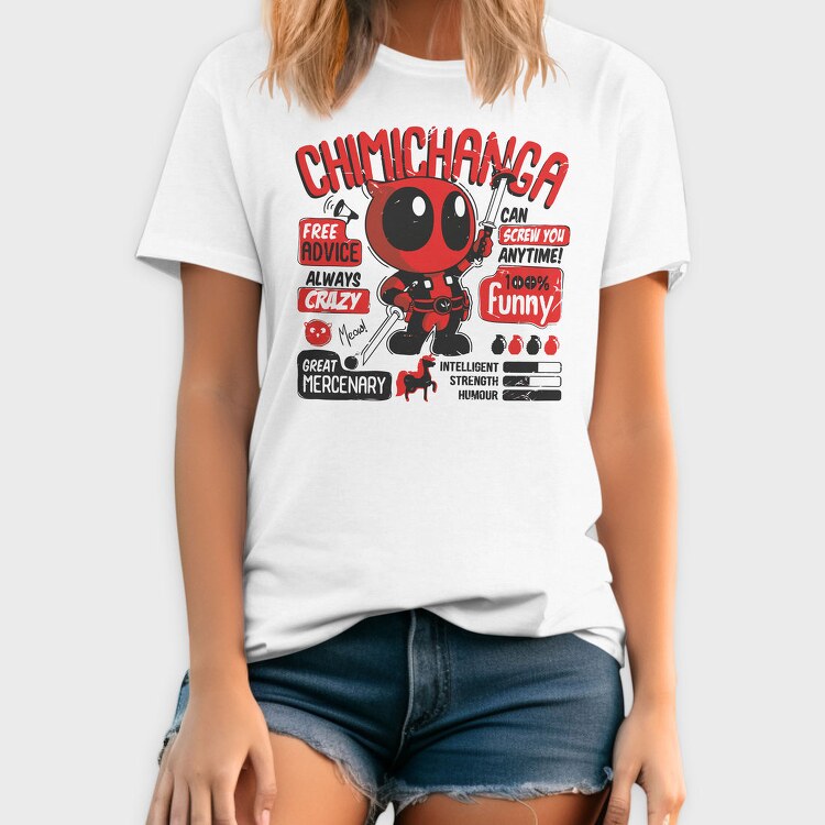 Deadpool Chibi Advice, Tricou Barbati (Unisex)
