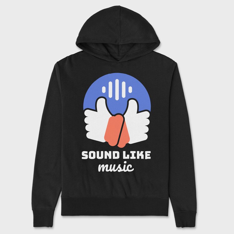 Sound Like Music, Hanorac Oversize Barbati (Unisex)