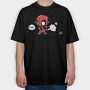 Deadpool Chibi Poop, Tricou Oversize Barbati (Unisex)