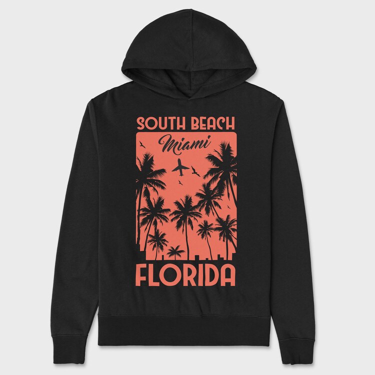 South Beach Miami, Hanorac Oversize Barbati (Unisex)