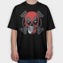 Red Skull Hammer, Tricou Oversize Barbati (Unisex)
