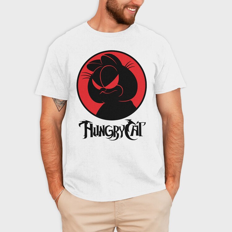 Hungry Cat, Tricou Barbati (Unisex)