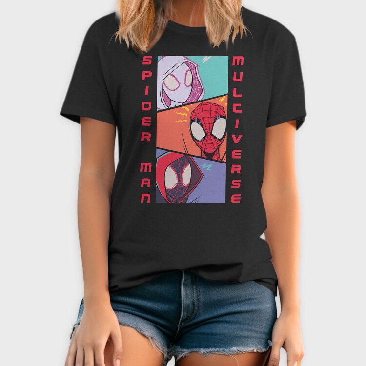 Spiderman Multiverse, Tricou Barbati (Unisex)