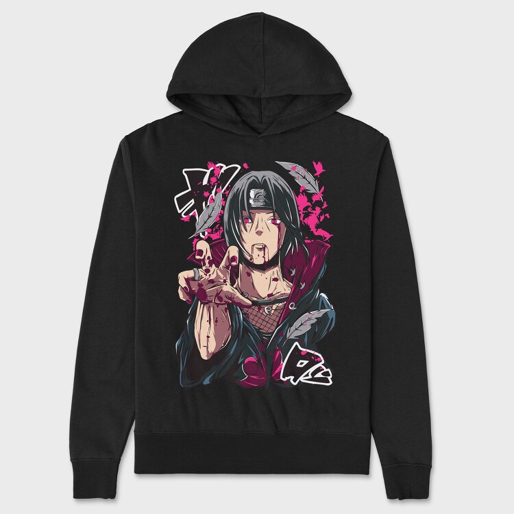 Itachi Uchiha V2 Ex, Hanorac Oversize Barbati (Unisex)