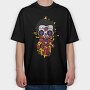Dia De Los Muertos Ironman, Tricou Oversize Barbati (Unisex)
