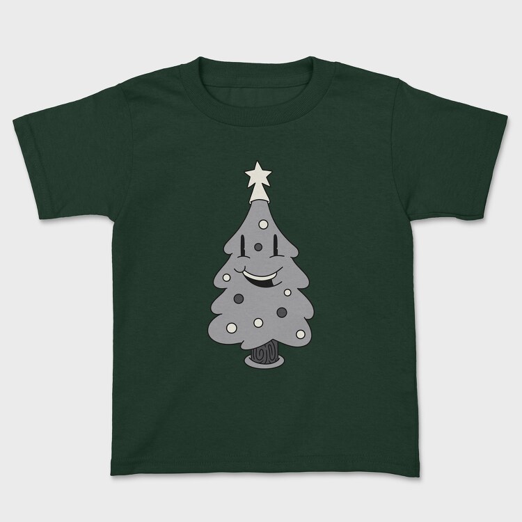 Tricou Copii, Christmas Tree Retro