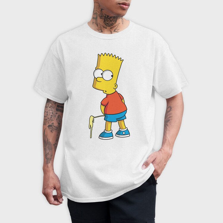 Simpsons Bart, Tricou Barbati (Unisex)