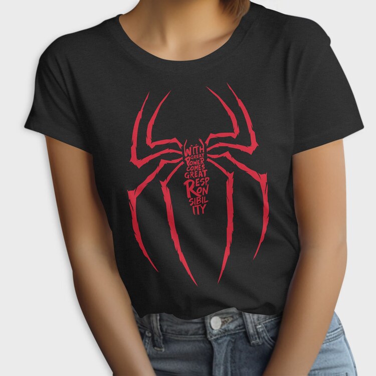 Spiderman Power Responsibility, Tricou Femei