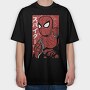 Spiderman Red Mask, Tricou Oversize Barbati (Unisex)