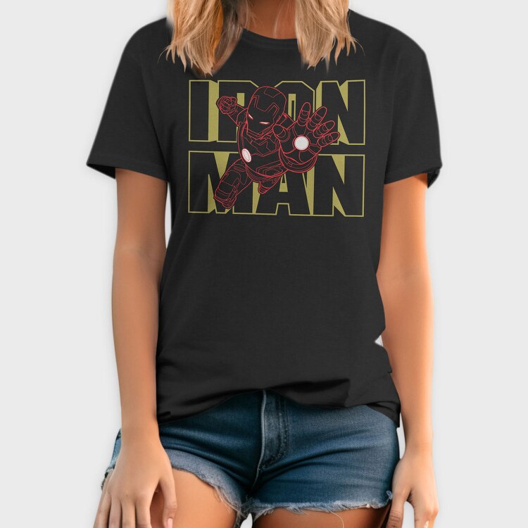 Iron Man Outline, Tricou Barbati (Unisex)