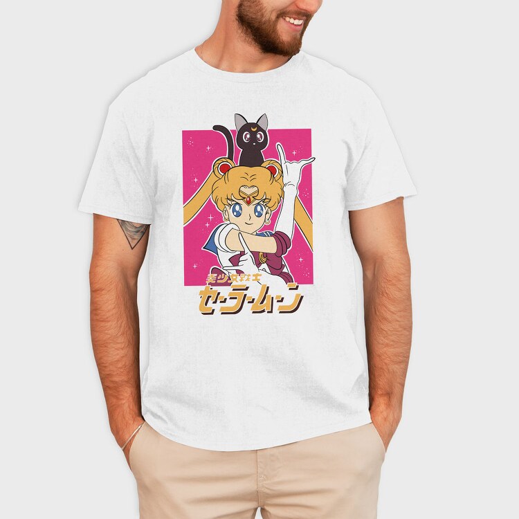 Sailor Moon Moonlight 4, Tricou Barbati (Unisex)