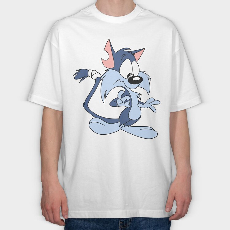 Tom Cat Cool, Tricou Oversize Barbati (Unisex)