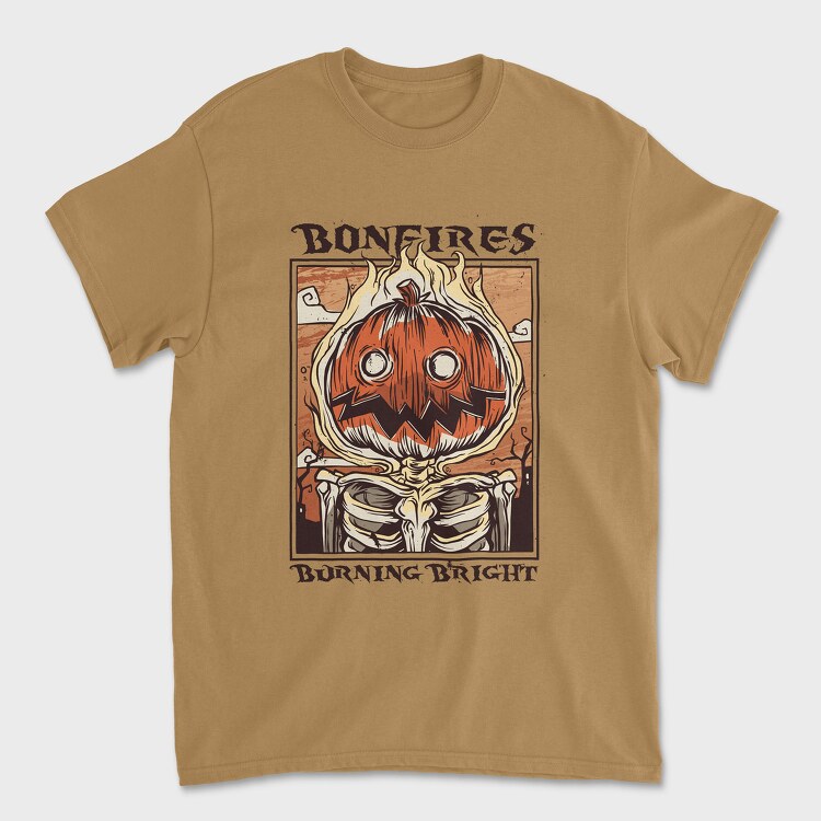 Bonfires Pumpking, Tricou Barbati (Unisex)