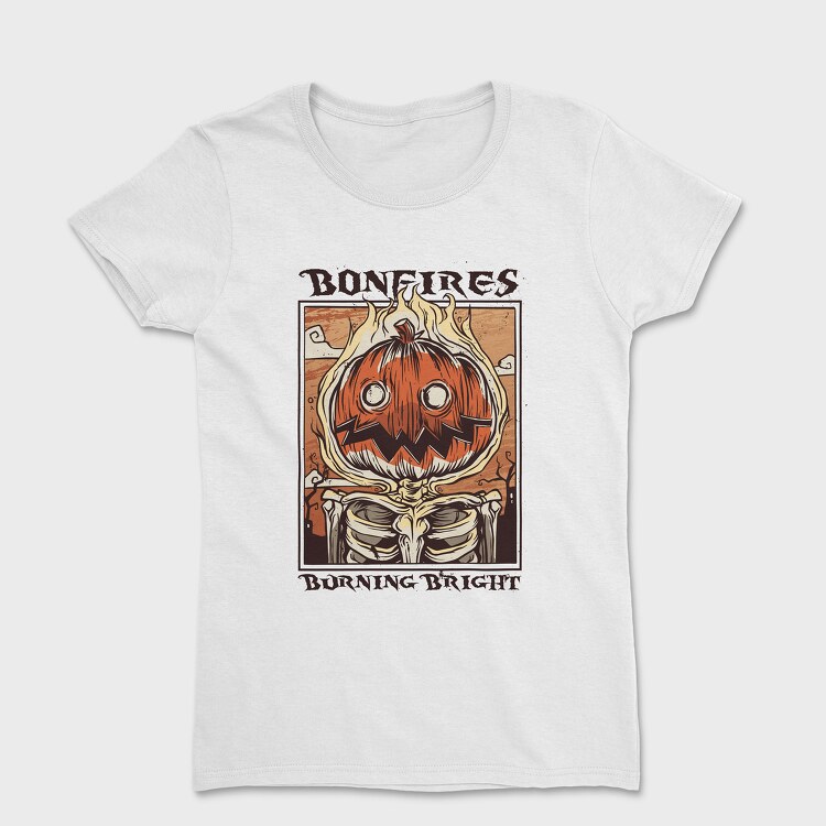 Tricou Femei, Bonfires Pumpking