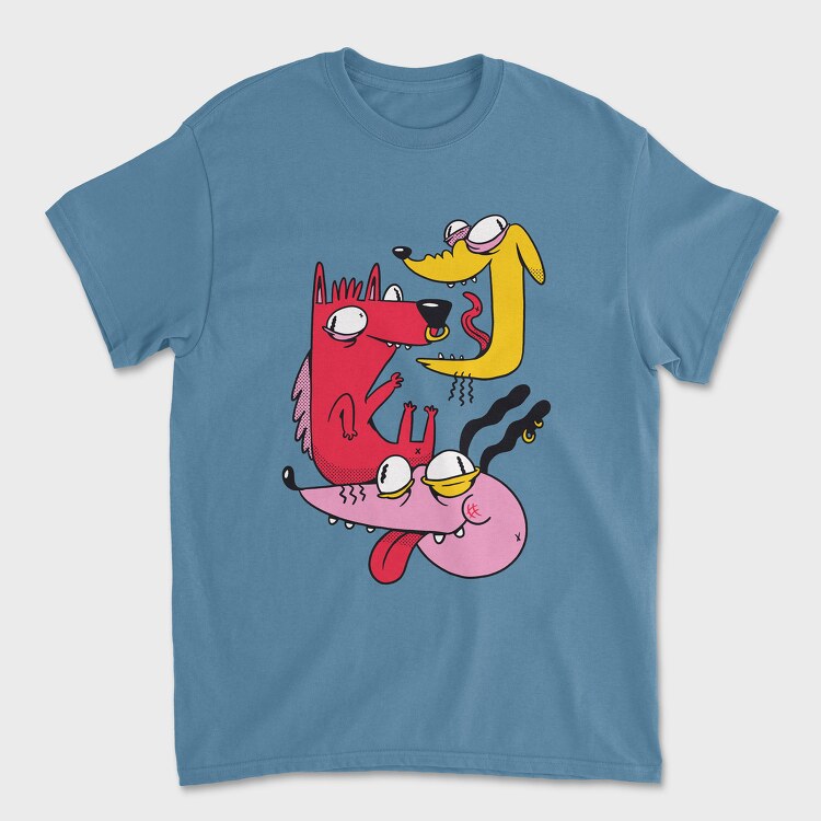 Crazy Dog, Tricou Barbati (Unisex)