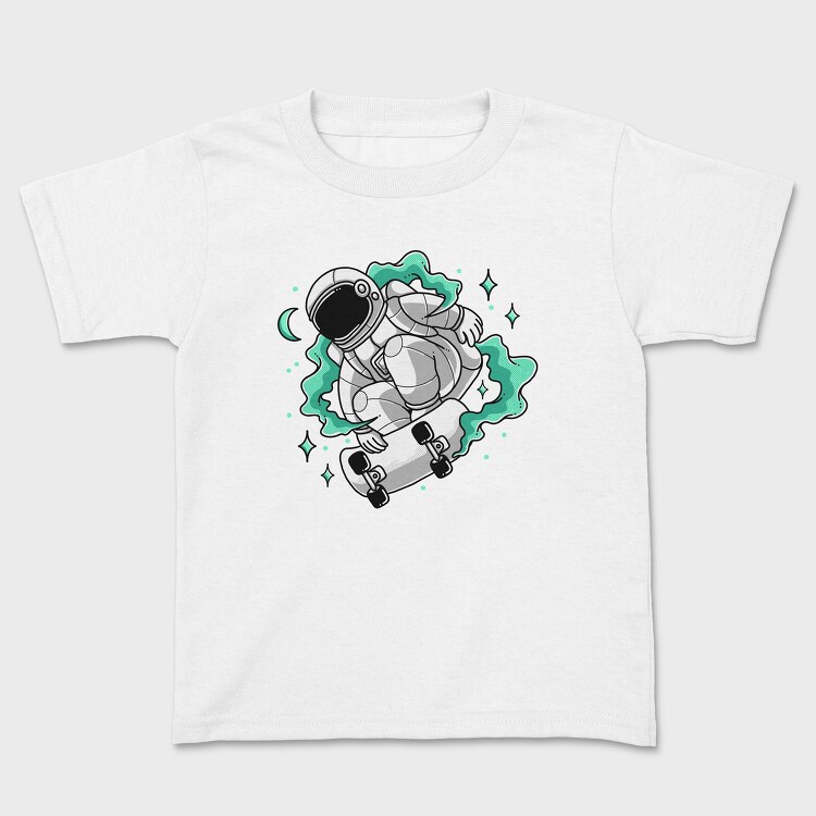 Astronaut Skate Green, Tricou Copii
