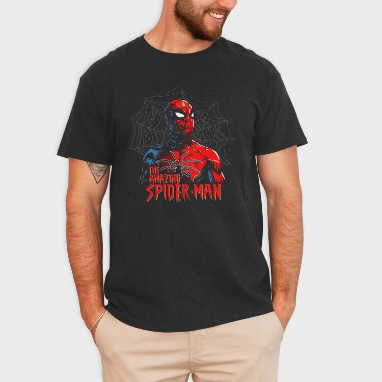 Spiderman Web Spider, Tricou Barbati (Unisex)