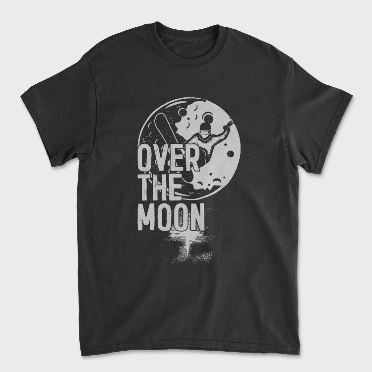 Over the Moon Snowboard, Tricou Barbati (Unisex)