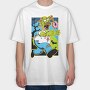 Zombie Donut Feast, Tricou Oversize Barbati (Unisex)