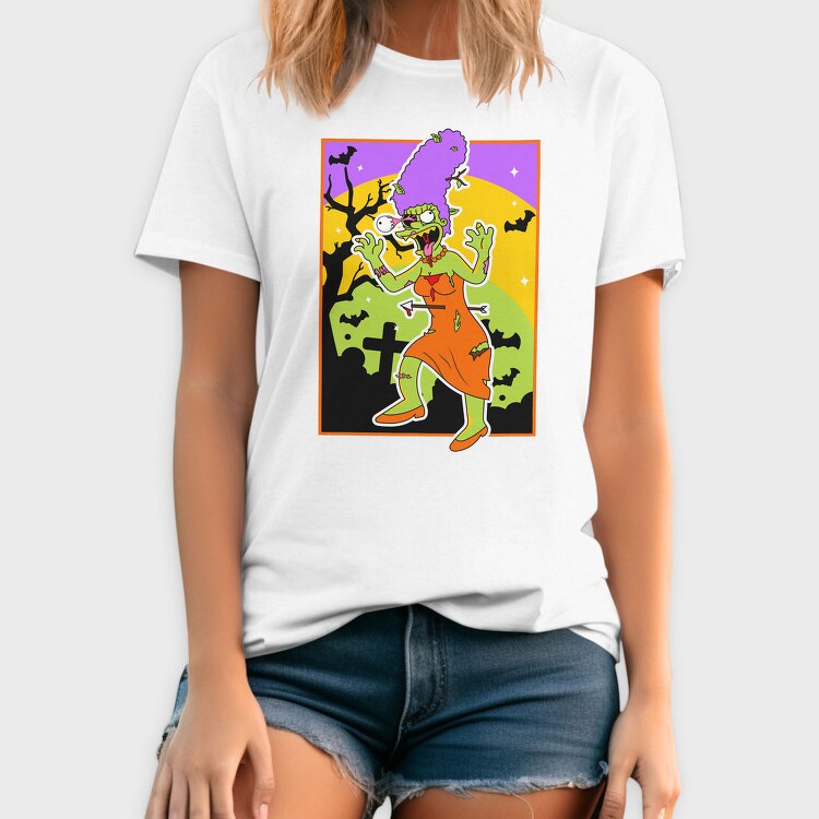 Zombie Marge Halloween, Tricou Barbati (Unisex)