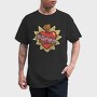 Flaming Heart Roses, Tricou Barbati (Unisex)