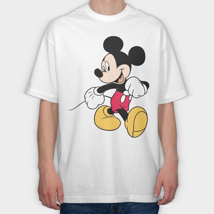 Mickey Mouse Fun 1, Tricou Oversize Barbati (Unisex)