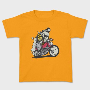 Tricou Copii, Skull Bike