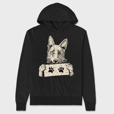 Dog Sheperd, Hanorac Oversize Barbati (Unisex)