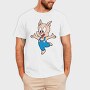Porky Pig Jump, Tricou Barbati (Unisex)