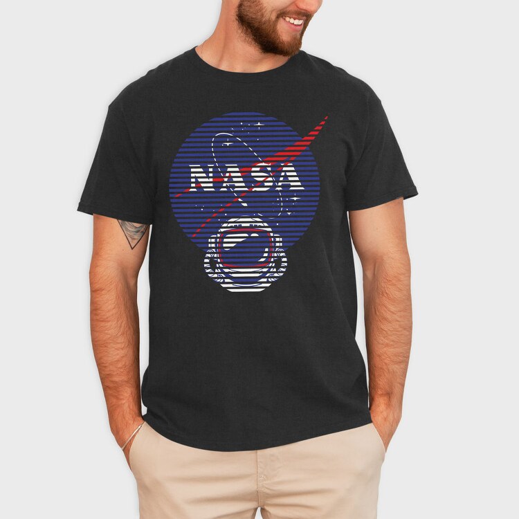 Nasa Stripes 1, Tricou Barbati (Unisex)