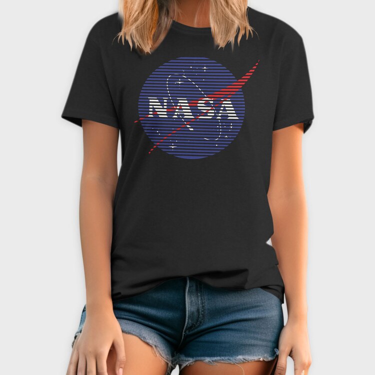Nasa Stripes, Tricou Barbati (Unisex)