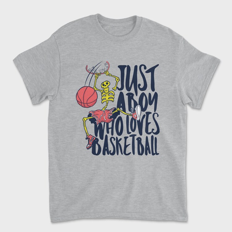 Basketball Skull, Tricou Barbati (Unisex)