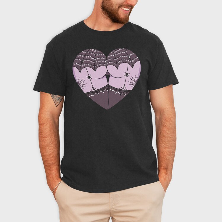 Spiderweb Heart, Tricou Barbati (Unisex)