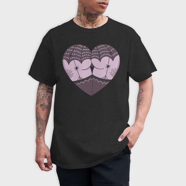 Spiderweb Heart, Tricou Barbati (Unisex)