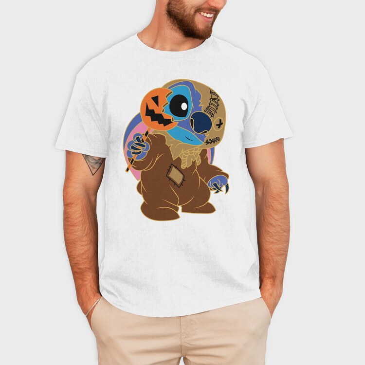 Pumpkin Scarecrow, Tricou Barbati (Unisex)