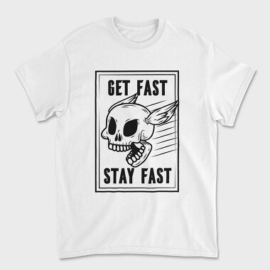 Tricou Barbati (Unisex), Fast Skull