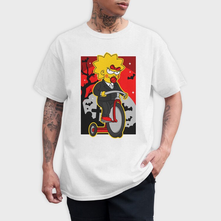 Halloween Lisa Simpson, Tricou Barbati (Unisex)